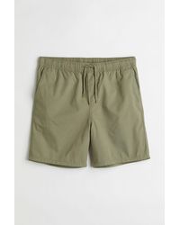 H&M Frottee-Shorts Regular Fit in Grün für Herren Herren Bekleidung Kurze Hosen Freizeitshorts 