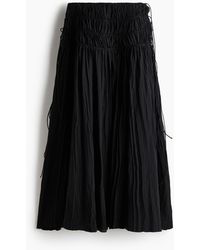 H&M - Crinklerok Met Drawstring - Lyst