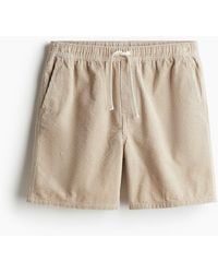 H&M - Shorts aus Cord in Regular Fit - Lyst