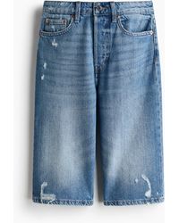 H&M - Denim Bermudashort - Lyst