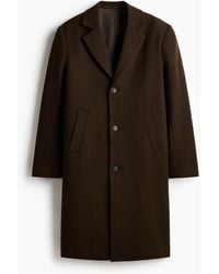 H&M - Manteau À Fermeture Droite En Laine Mélangée - Lyst
