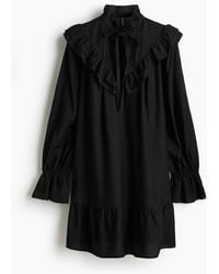 H&M - Kleid mit Volants - Lyst