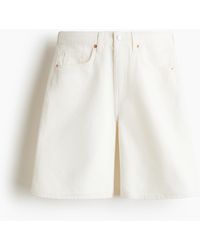 H&M - Denim Bermudashort - Lyst