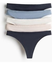 H&M - Set Van 5 Seamless Slips - Lyst