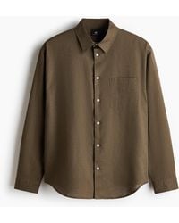 H&M - Hemd aus Leinenmix in Relaxed Fit - Lyst