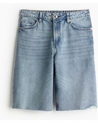 H&M - Bermuda Regular Jeansshorts - Lyst