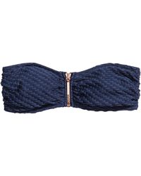 H&M Bandeau-Bikinitop - Blau