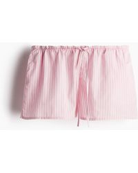 H&M - Short Van Katoenen Popeline - Lyst