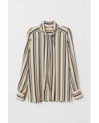 H&M Schluppenbluse - Natur