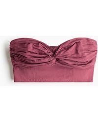 H&M - Top Bustier En Viscose Mélangée - Lyst