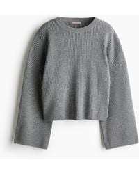 H&M - Pull En Maille Côtelée - Lyst