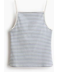 H&M - Geribde Straptop - Lyst
