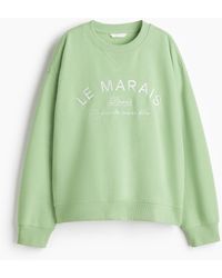 H&M - Sweater Met Tekstmotief - Lyst