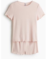 H&M - Pyjama mit Pointellemuster - Lyst