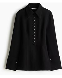 H&M - Getailleerde Overhemdblouse - Lyst