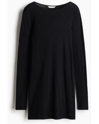 H&M - Geripptes Minikleid - Lyst