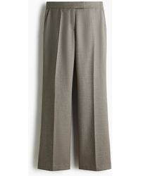 H&M - Flared Broek Van Wolmix - Lyst
