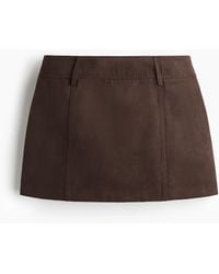 H&M - Minijupe aus Denim - Lyst