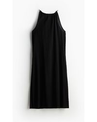 H&M - Drawstring-detail cotton dress - Lyst