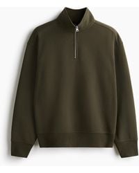 H&M - Sweatshirt mit Zipper in Loose Fit - Lyst