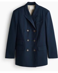 H&M - Oversized Double-breasted Blazer - Lyst