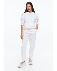 H&M Cotton-blend Sweatpants - White
