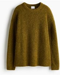 H&M - Pull Oversize En Alpaga Mélangé - Lyst