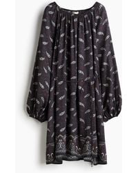 H&M - Oversized Kleid mit Bindegürtel - Lyst