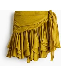 H&M - Asymmetrische Minirok Van Viscose - Lyst