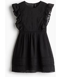 H&M - Robe à plis nervure - Lyst