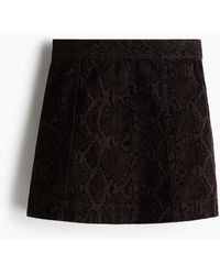 H&M - Denim Minirok - Lyst