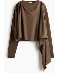 H&M - Pullover mit Schaldetail - Lyst
