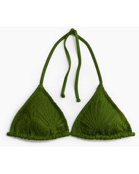 H&M - Wattiertes Triangel-Bikinitop - Lyst