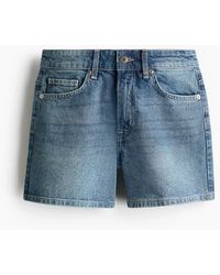 H&M - Denim Short - Lyst