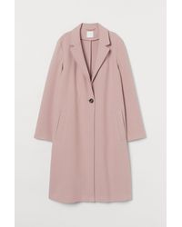 H&M Ein-Knopf-Mantel - Pink
