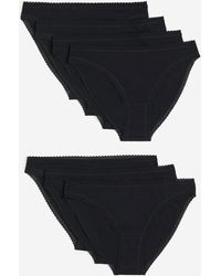 H&M - 7er-Pack Slips Bikini aus Baumwolljersey - Lyst