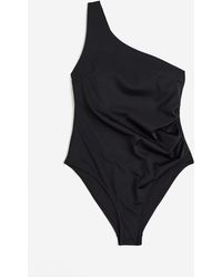 H&M - One-Shoulder-Badeanzug in Light Shape - Lyst