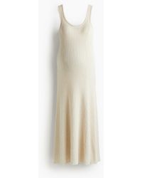 H&M - MAMA Langes Kleid in Rippstrick - Lyst