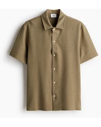 H&M - Kurzarmhemd aus Jersey in Regular Fit - Lyst