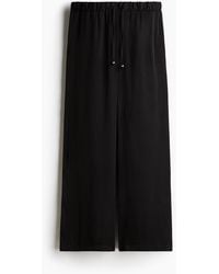 H&M - Wijde Broek Met Drawstring - Lyst
