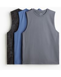 H&M - Lot De 3 Débardeurs De Sport Regular Fit Drymove - Lyst