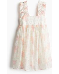 H&M - Robe avec bretelles à effet ruché - Lyst