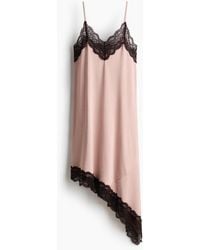 H&M - Robe À Bretelles Fines Avec Dentelle - Lyst