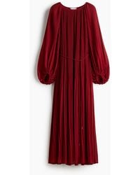 H&M - Langes Plisseekleid - Lyst