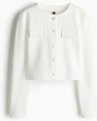 H&M - Tricot Vest Met Zakkleppen - Lyst
