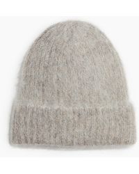 H&M - Gerippte Beanie aus Alpakamix - Lyst
