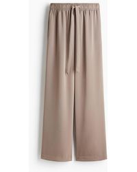 H&M - Twill Broek Met Drawstring - Lyst