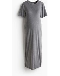 H&M - MAMA Geripptes T-Shirt-Kleid - Lyst