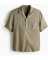 H&M - Easy Care Hemd aus Leinengemisch in Regular Fit - Lyst