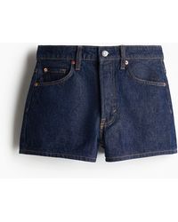 H&M - Denimshorts mit hohem Bund - Lyst